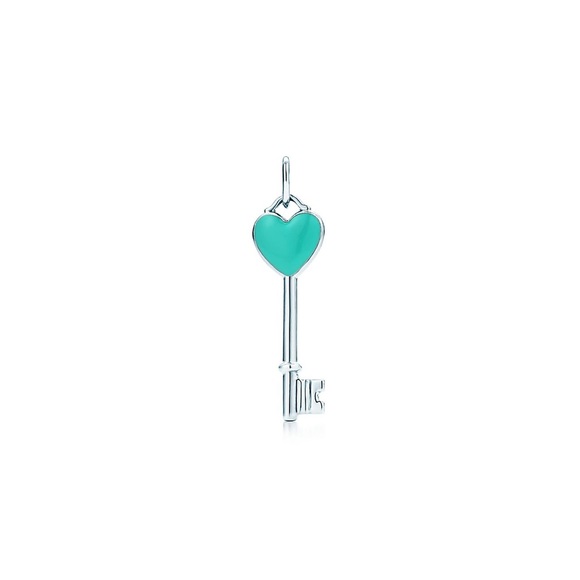 Tiffany & Co Blue Heart Key charm - Picture 4 of 4